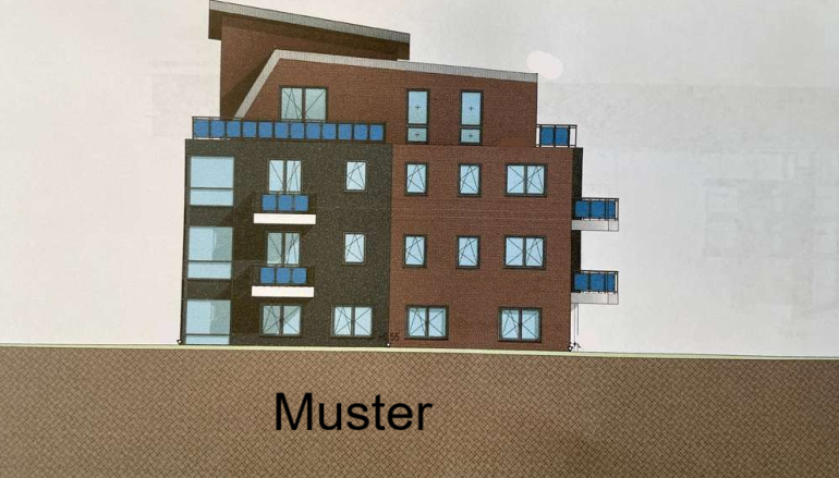 Kiel-Wellingdorf-Grundstück mit genehmigtem Baukonzept für 8 Wohneinheiten & 1 Geschäft zu verkaufen